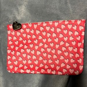 IPSY Heart Patterned Red and Pink Makeup Travel Pouch